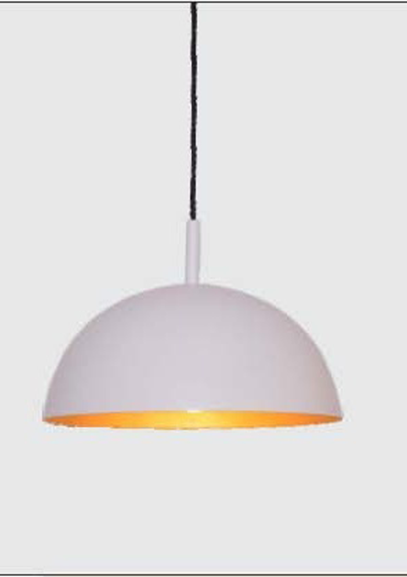 Beyond Lights - White Dome Pendant- GL